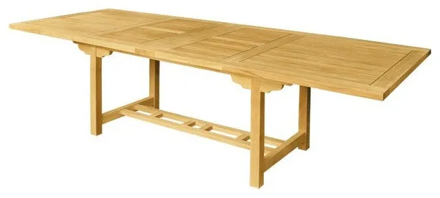 43"x77-96-117" Raven Double Rectangular Extension Counter Height Table