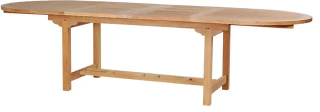 43"x77-97-117" Double Oval Extension XX-Thick Wood