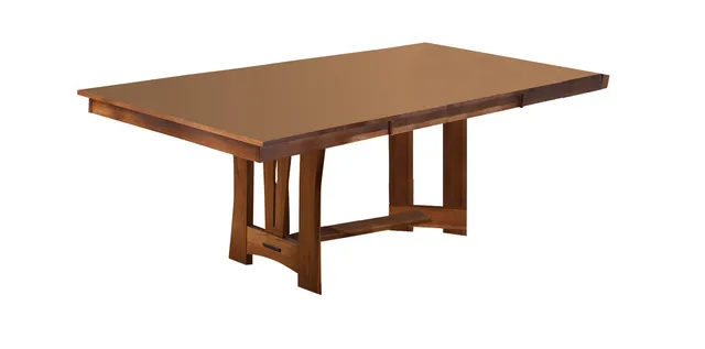 A-America Cattail Bungalow Trestle Table, Amber
