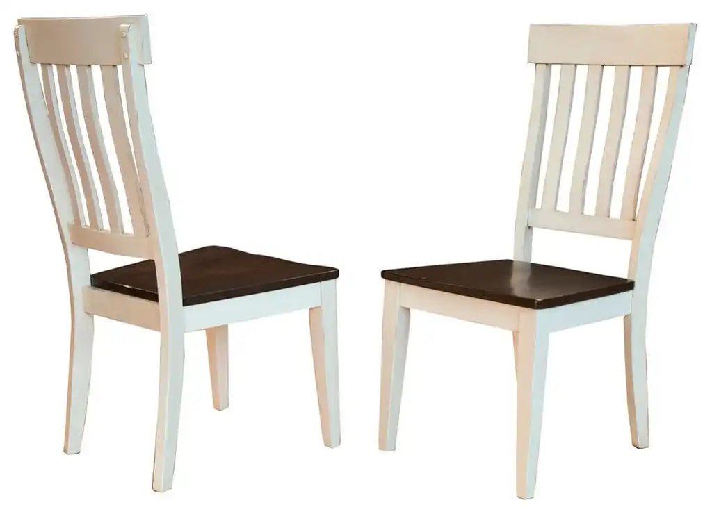 A-America Furniture Toluca Slatback Side Chair, Cherry, Set of 2, TOLCH235K