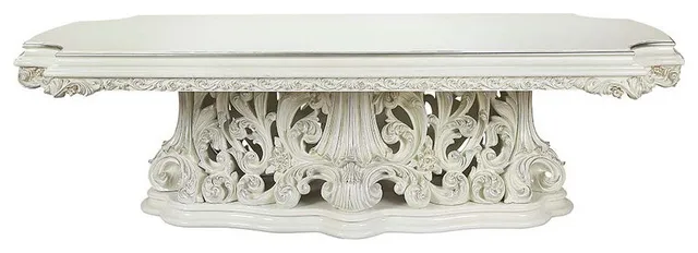 Acme Adara Dining Table Antique White Finish