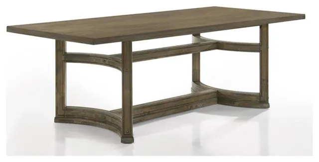 ACME Furniture Parfield Rectangular Wood Dining Table in Weathered Oak