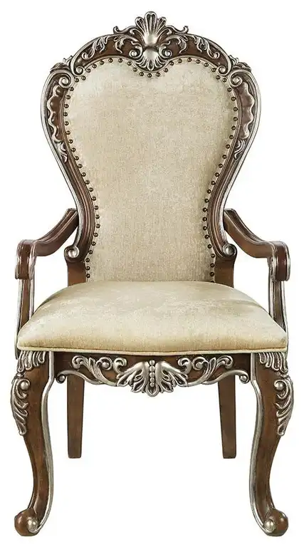 Acme Latisha Arm Chair Set-2 Antique Oak Finish