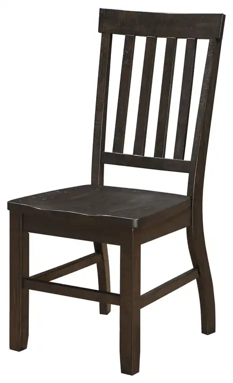 ACME Maisha Side Chair, Set-2, Rustic Walnut