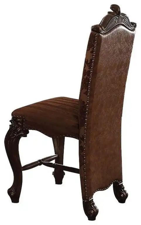 Acme Versailles Counterheight Chair in Cherry Oak (Set of 2)