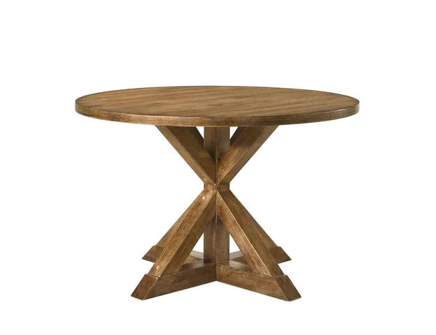 ACME Wallace II Dining Table, Weathered Oak