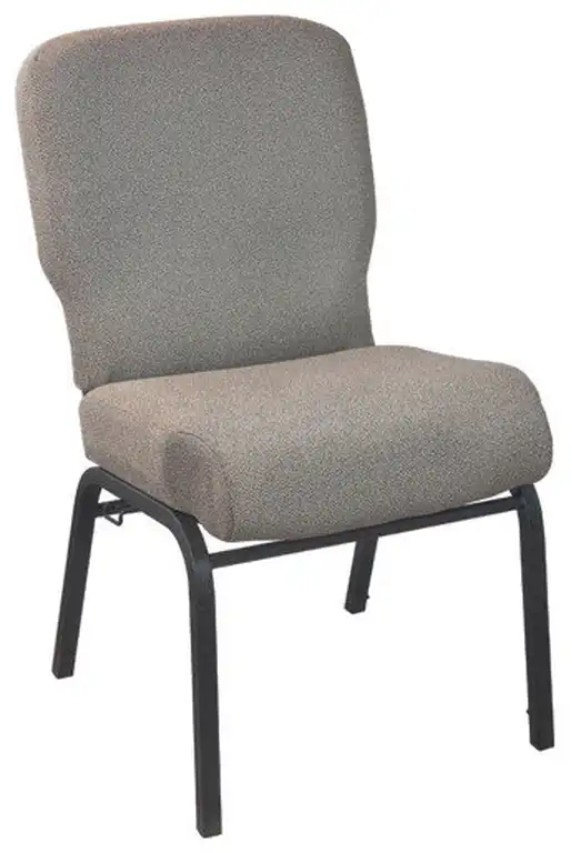 Advantage Signature Elite Church Chair, 20", Tan Speckle Fabric/Black Frame