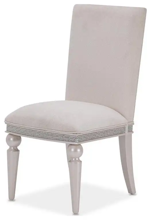 Aico Amini Glimmering Heights 2 Dining Side Chair in Ivory