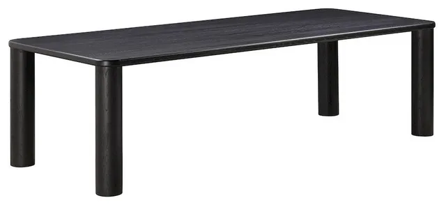 Akola Black Oak Rectangular Dining Table