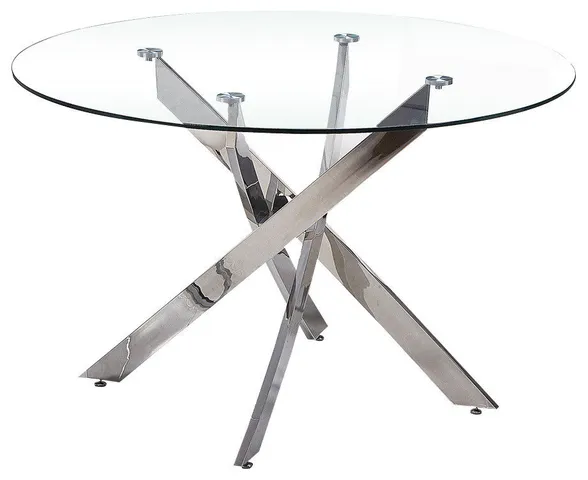 Alison Round Glass Dining Table