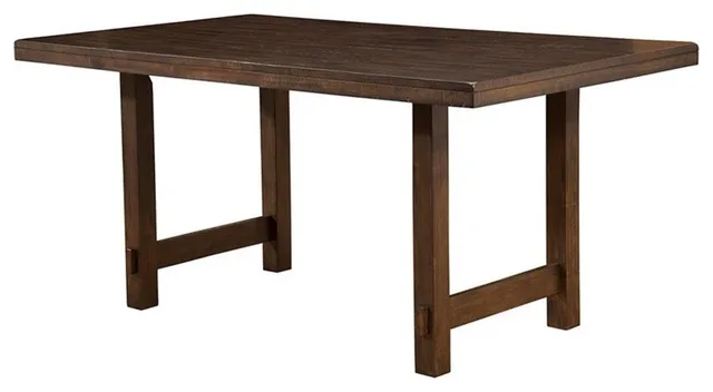 Alpine Furniture Emery Wood Dining Table in Walnut (Brown)