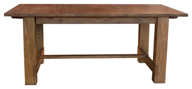 Anacortes 69" - 105" Trestle Table, (2) 18" Leaves
