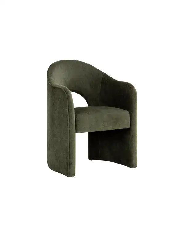 Anaya Dining Armchair, Bergen Olive