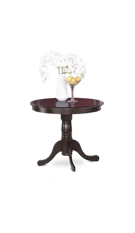 Antique Table, 36" Round With Cappuccino Finish