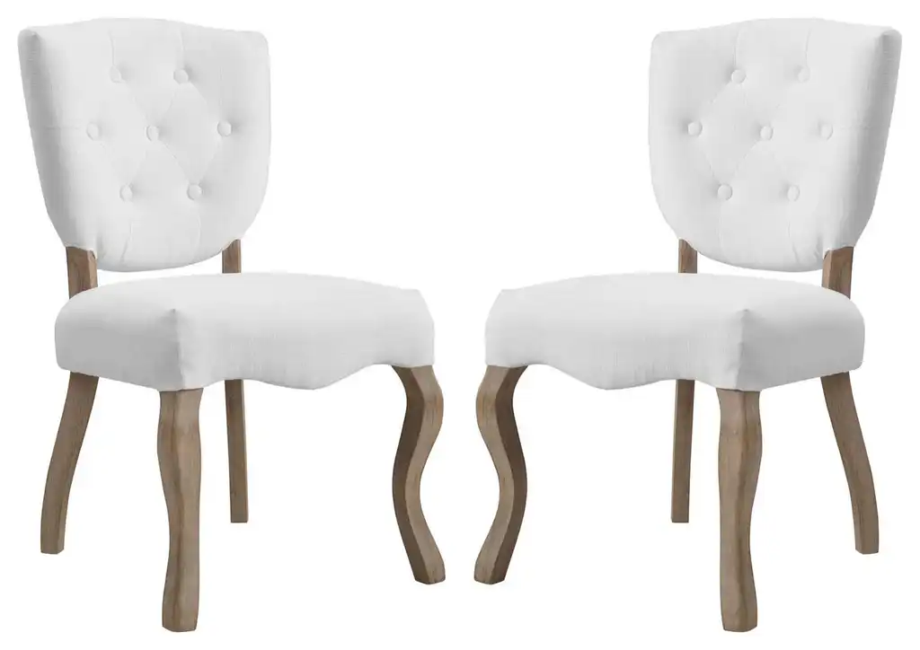 Array Dining Side Chair Set of 2 EEI-3383-WHI