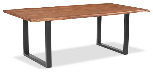 Athea Butterfly Dark live Edge Dining Table - 120"