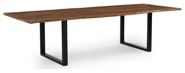 Athea Butterfly Dark live Edge Dining Table - 71"