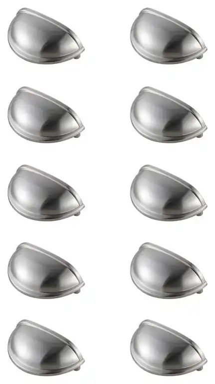 Atticus 3 Center To Center Brushed Nickel Cup Bar Pull Multipack (Set Of 10)