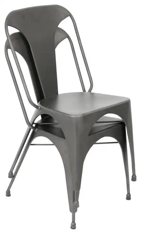 Austin Dining Chairs, Set of 2, Matte Grey