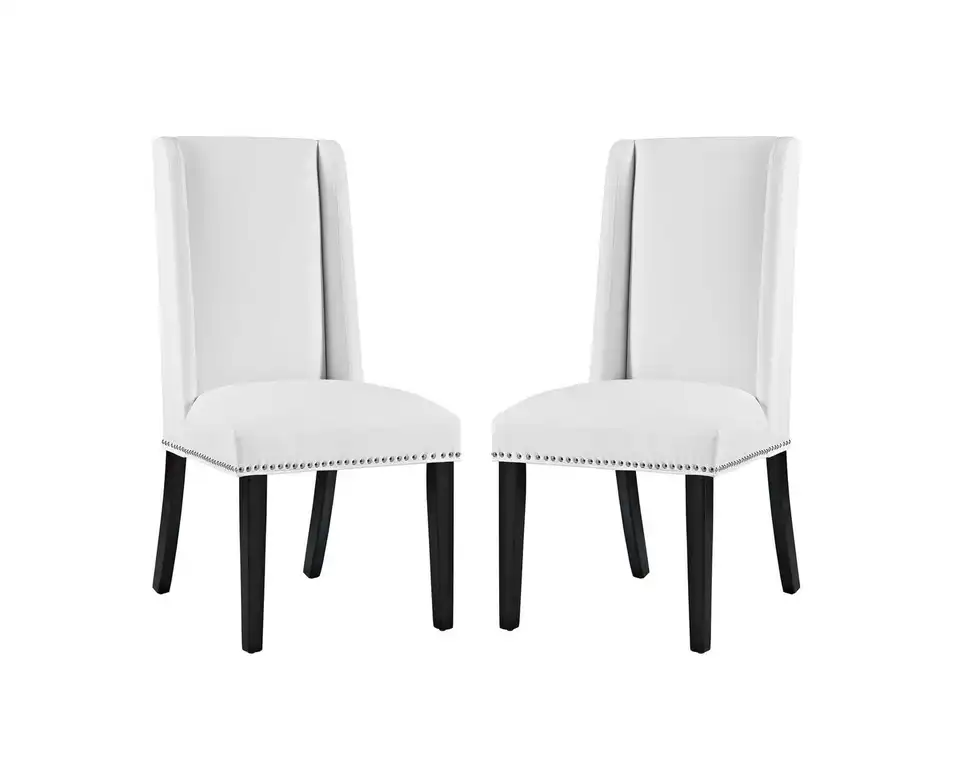 Baron Set of 2 Vinyl Dining Chairs