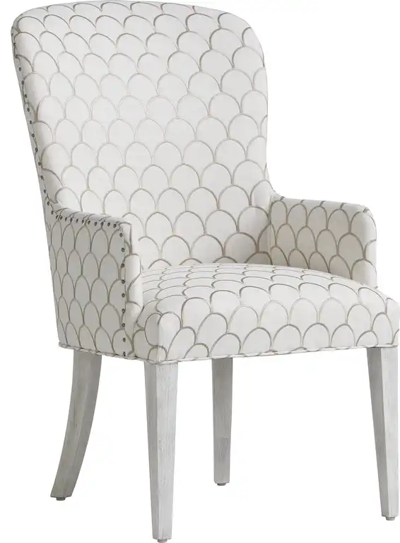 Baxter Arm Chair Oyster, White