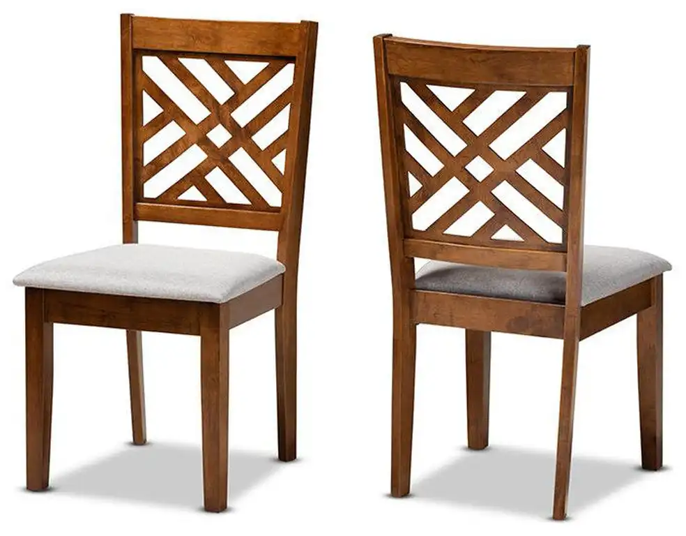 Baxton Studio Caron Modern and Contemporary Grey Fabric Upholstered and...