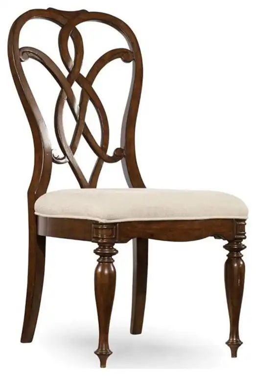 Beaumont Lane Splatback Dining Side Chair in Mahogany