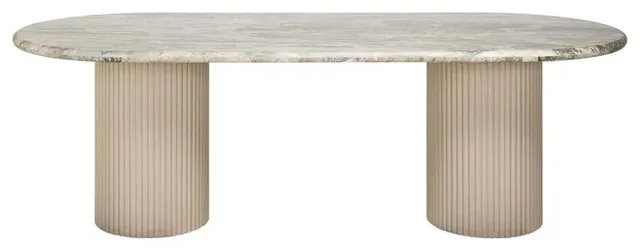 Beige Marble Dining Table, OROA Coronel