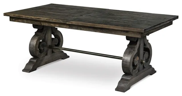 Bellamy Peppercorn Extendable Rectangular Dining Table