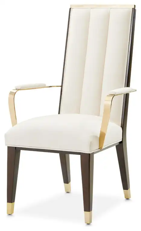 Belmont Place Dining Arm Chair, Set of 2 Cream/Espresso