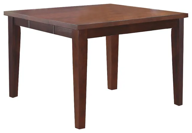 Benzara BM171271 Solid Wood Counter Height Table With Sturdy Legs Brown
