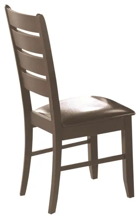 Benzara BM69066 Wooden Dining Side Chair, Cappuccino Brown, Set of 2
