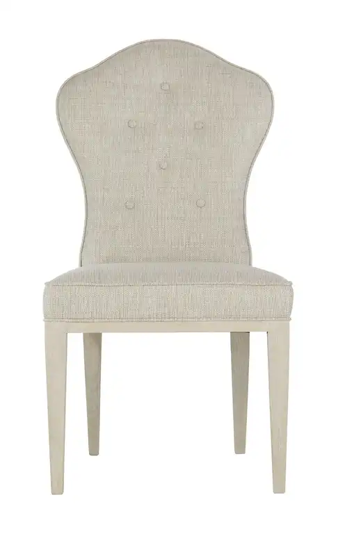 Bernhardt East Hampton Side Chair, Cerused Linen