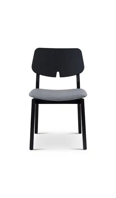Beth Essence Grey Seat And Ebano Frame Side Chair