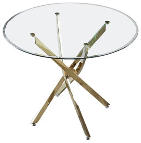 Bistra Round Dining Table Gold