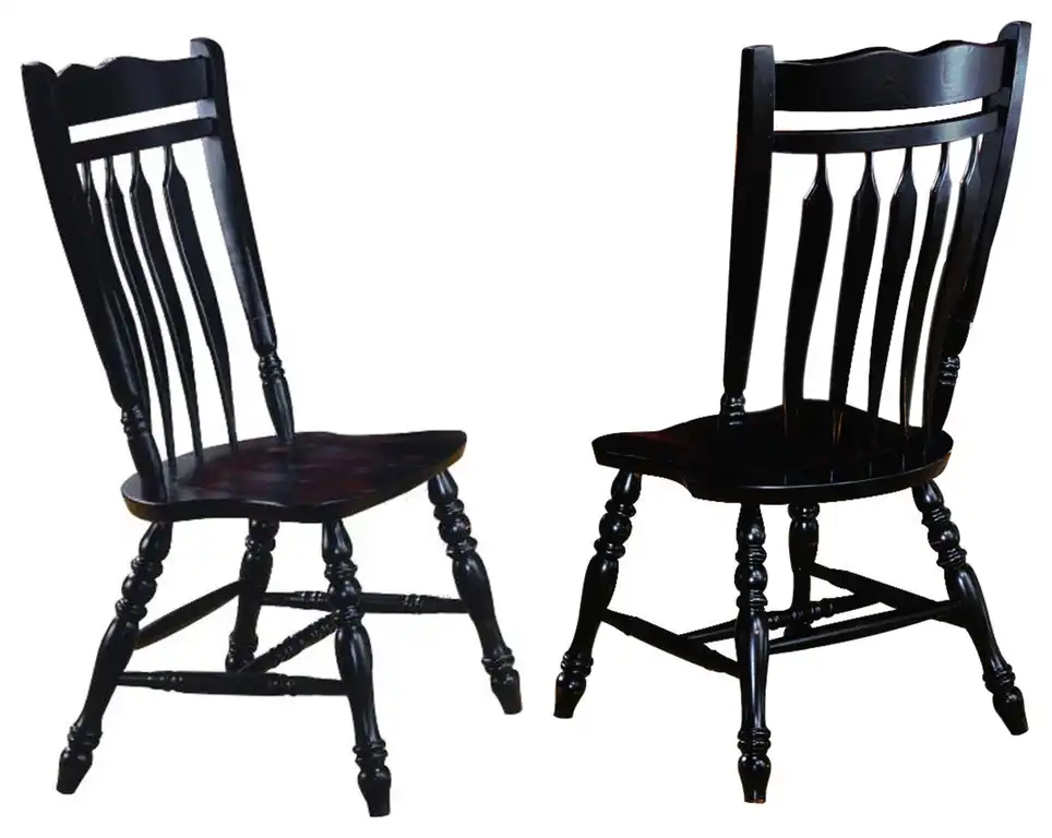 Black Cherry Selections Aspen Dining Chair | Antique Black | Set Of 2