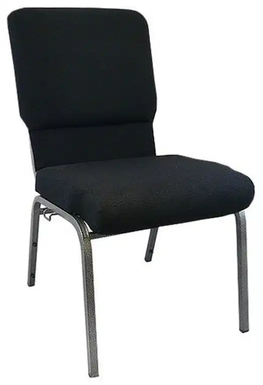 Black Church Chairs 18.5"
