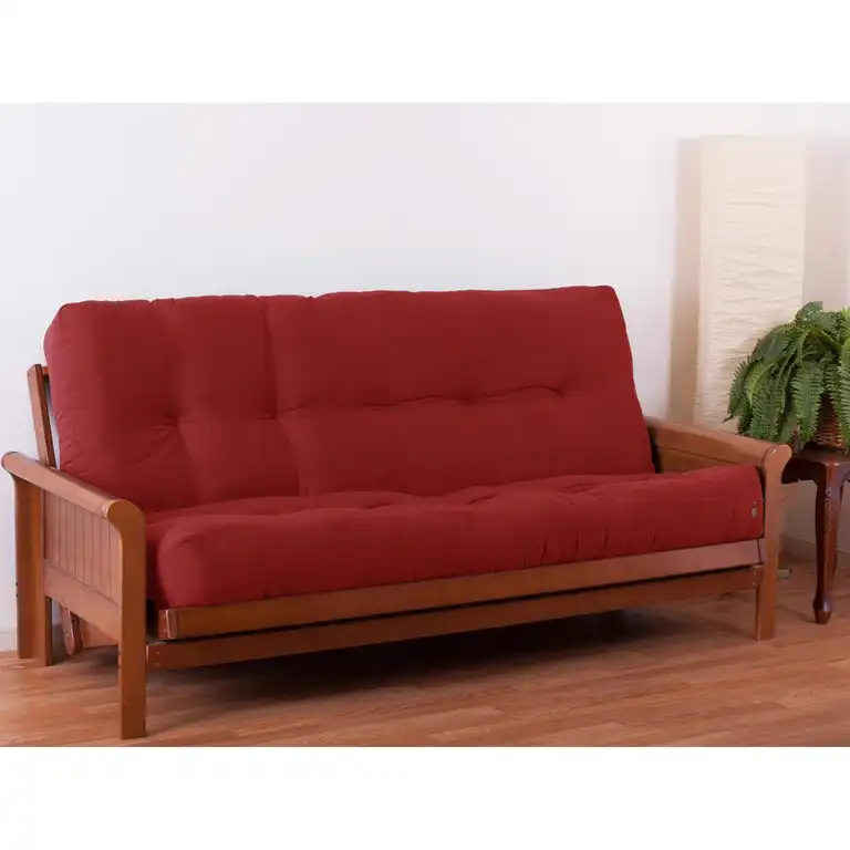 Blazing Needles Renewal 10-inch Twill Full-size Futon Mattress - Ruby Red