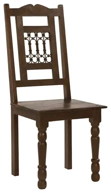Bliss Dining Chair 2-Piece Set in Traditional Barista Brown on Solid Wood