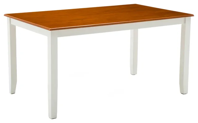 Bloomington Dining Table, Cream/Honey Oak