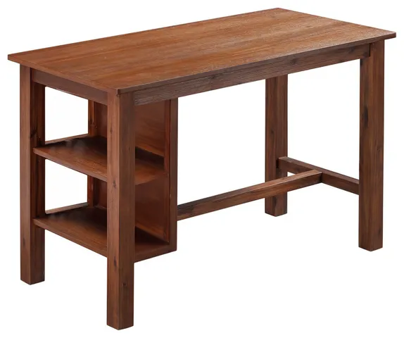 Boraam Brittany Rectangular Dining Table - Chestnut Wire-Brush Finish