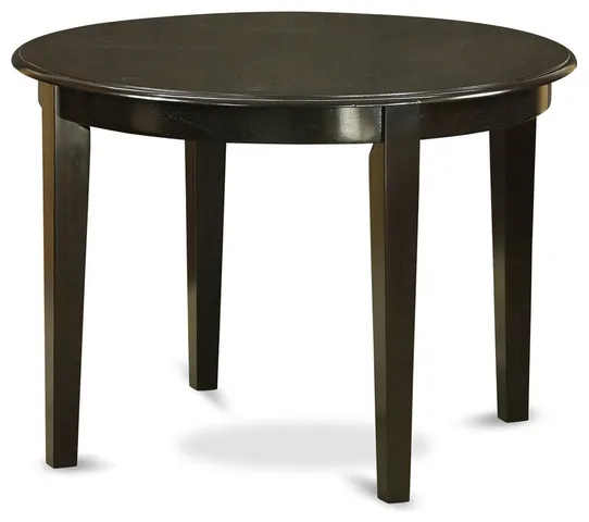 Boston Table 42" Round With 4 Tapered Legs, Cappuccino
