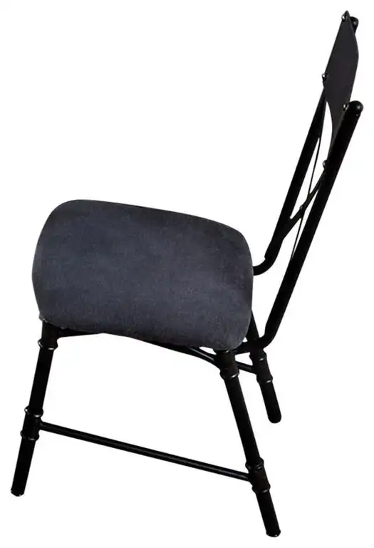 Brixton I BM131258 Industrial Water Pipe Side Chairs, Sand Black, Set of 2