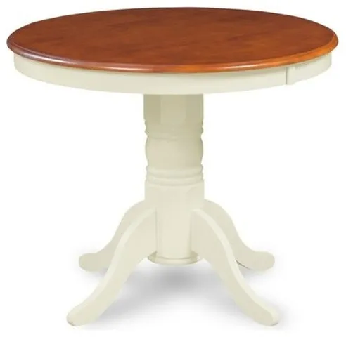 Brookline 36" Dining Room Table, Buttermilk & Cherry