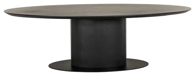 Brown Wooden Oval Dining Table, Oroa Gordon