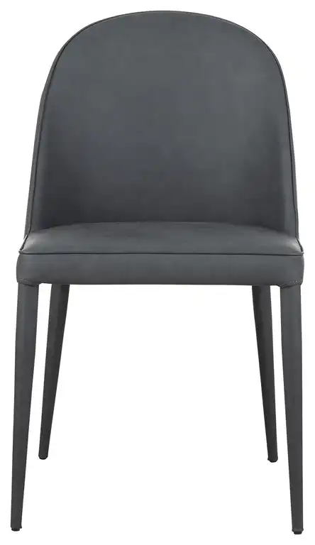 Burton Dining Chair Black Fade Vegan Leather Set of 2