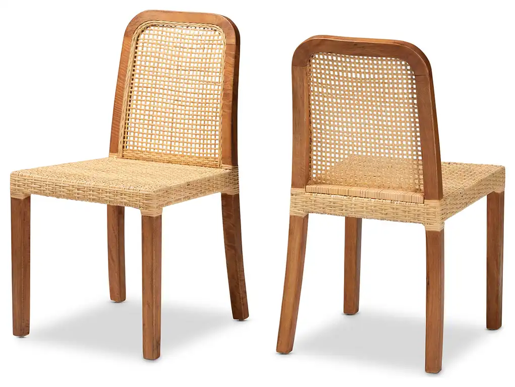 Cari Modern Bohemian Collection, 2-Piece Dining Chair Set