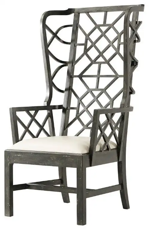 Chippendale Wingback Cockpen Armchair