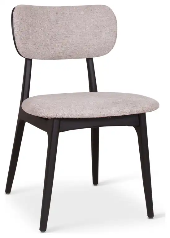Claudia Chenille Fabric Upholstered Ebano Armless Dining Chair (Set of 2)