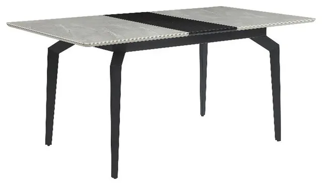 Coaster Mina Rectangular Contemporary Wood Dining Table in Gray